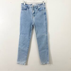 Frame Denim Light Blue Straight Leg Jeans